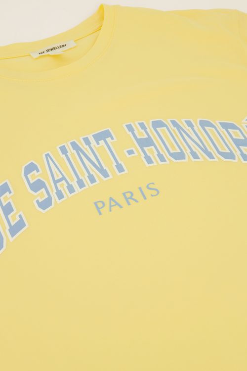 Yellow T-shirt "Rue saint honoré" | My Jewellery
