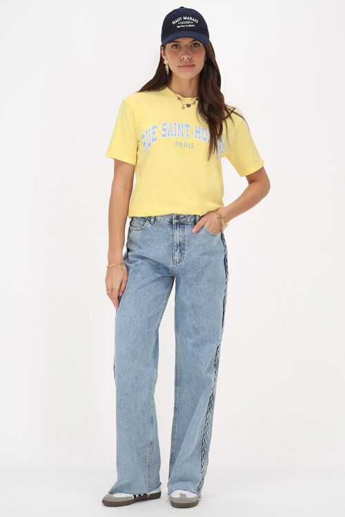 Yellow T-shirt "Rue saint honoré" | My Jewellery