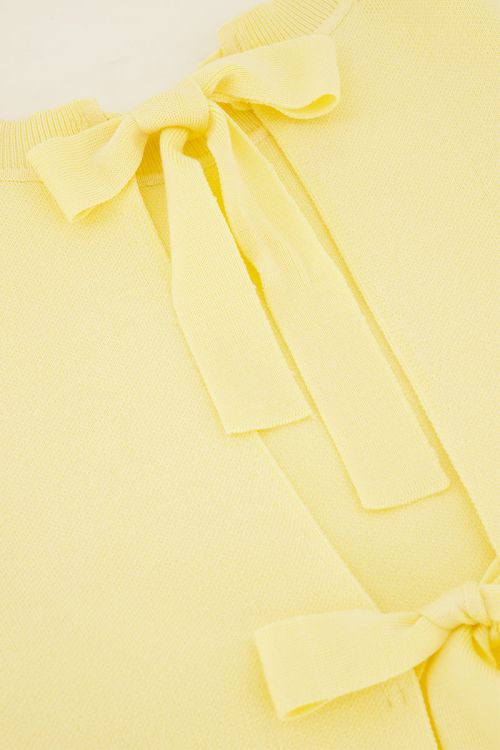 Yellow top with short sleeves & bows | My Jewellery