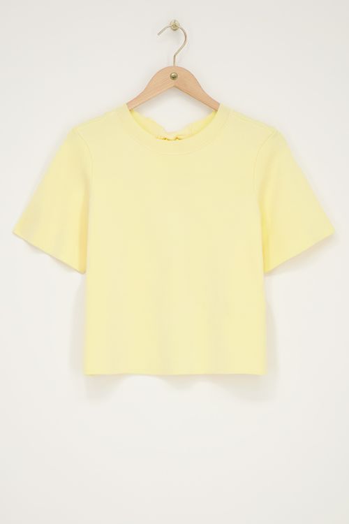 Yellow top with short sleeves & bows | My Jewellery