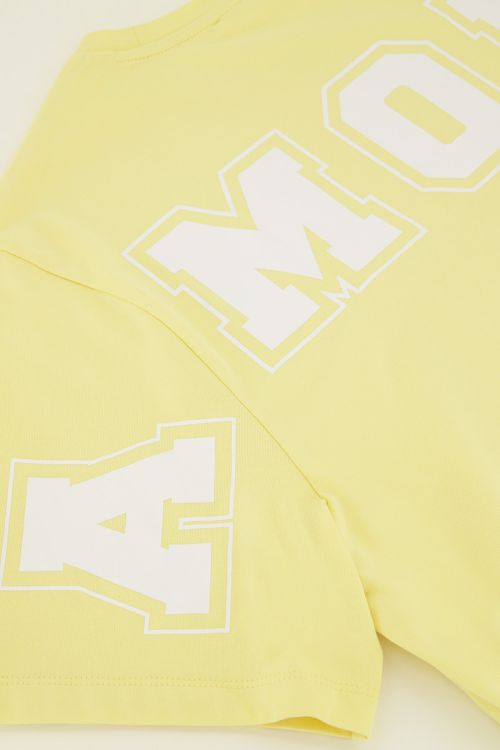 Yellow T-shirt "Amour" | My Jewellery