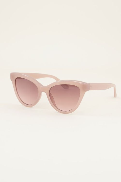 Beigefarbene Katzenaugen-Sonnenbrille | Katzenaugen-Sonnenbrille | My Jewellery