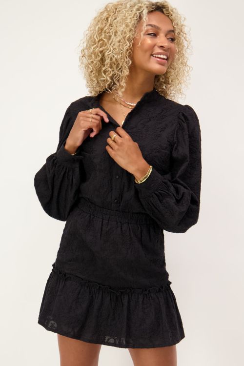 Zwart rokje embroidery