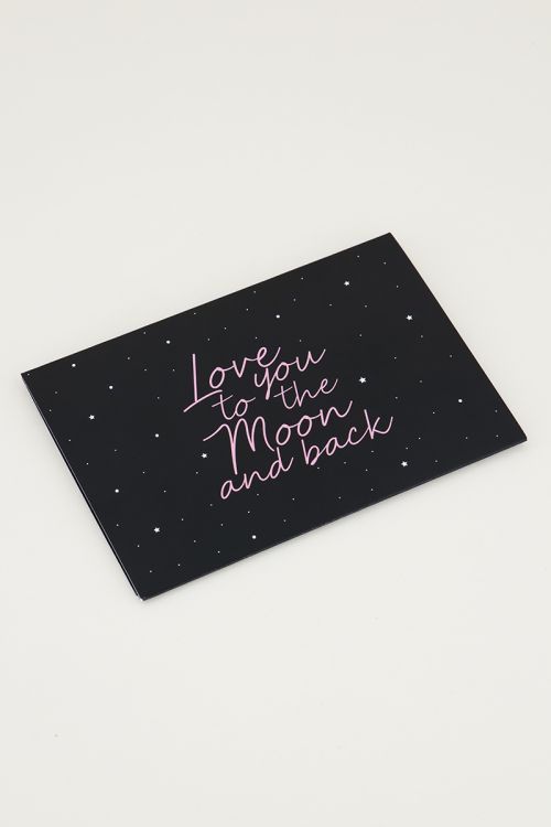 Giftcardholder Love you to the moon and back, cadeaukaart