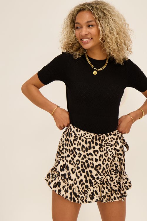 Zwarte ajour top | My Jewellery
