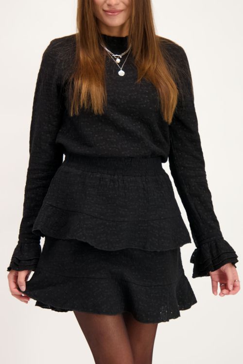 Zwart rokje embroidery & laagjes