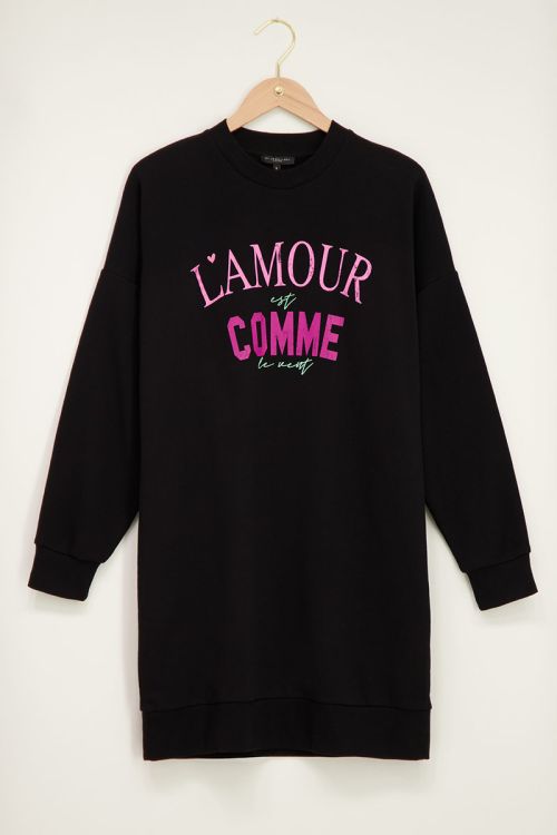 Zwarte sweater dress L'amour