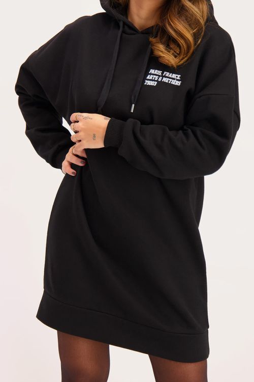 black dress sweater