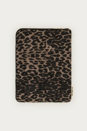 Tablet Hülle mit braunem Leopardenmuster