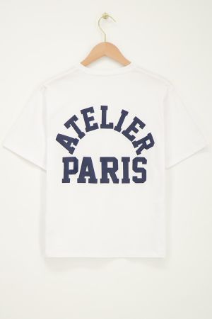 Weißes T-Shirt "Atelier Paris"