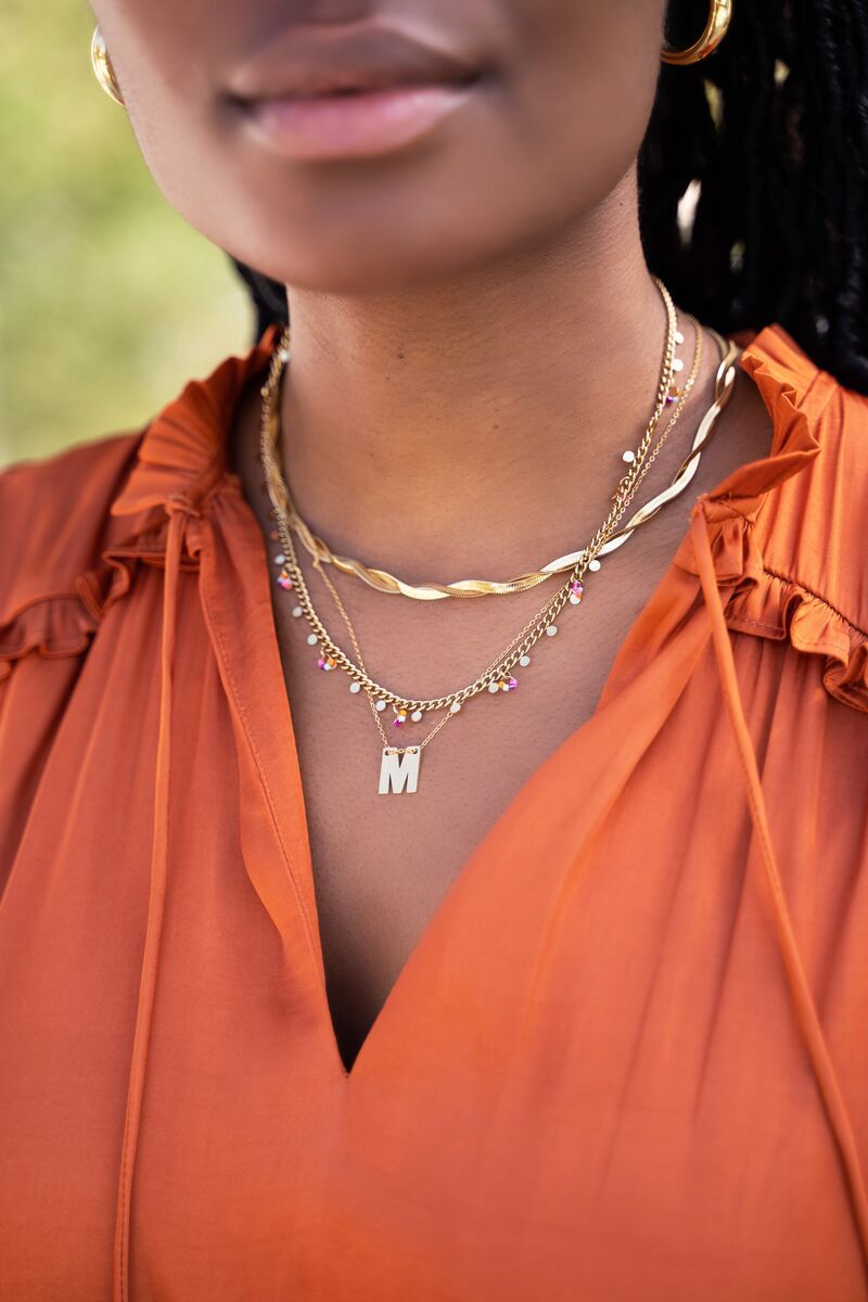 Mj initial sales necklace