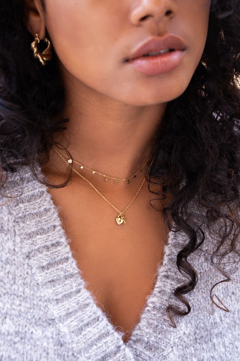 Lock and online key chain necklace