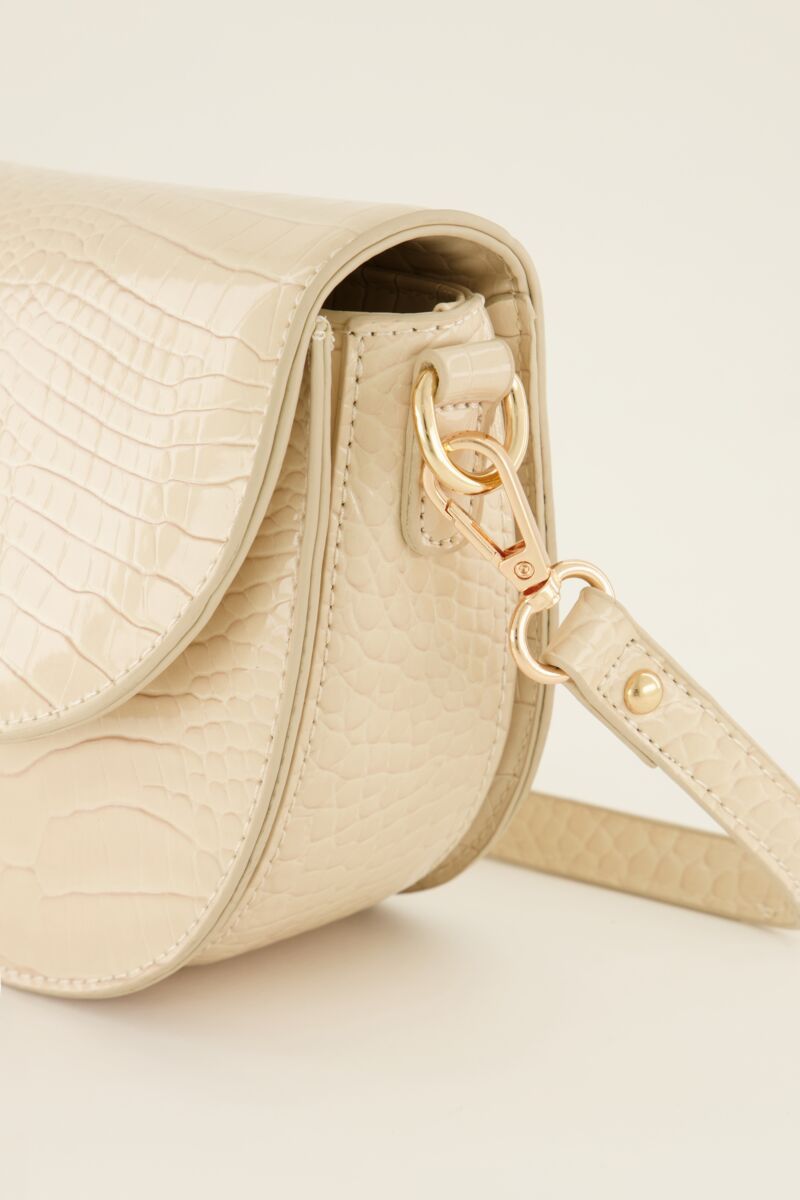 Beige croc bag store