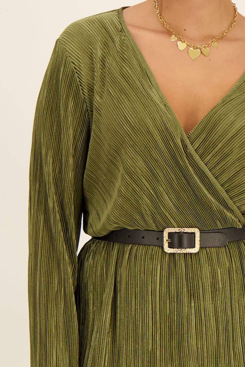 Plissé shop jurk bruiloft