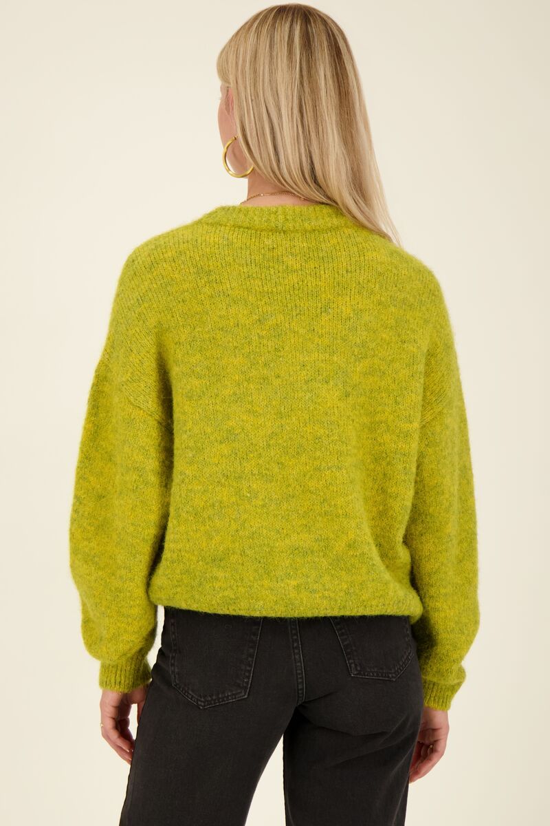 Green fuzzy sweater 2025
