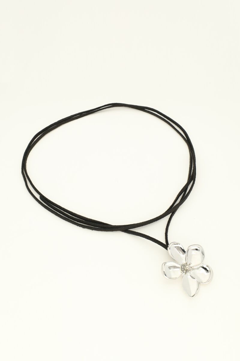 Black cord necklace with new arrivals charm