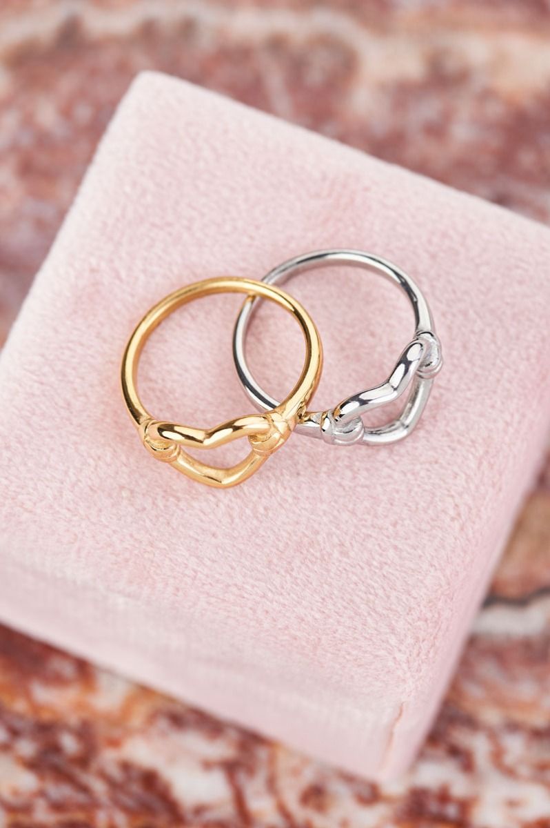 Shapes ring with open heart My Jewellery