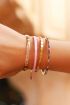 Gouden armband met platte kralen My Jewellery