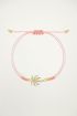 Armband strass palmboom, touwarmbandje