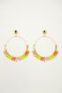Gele oorbellen kralen, statement oorbellen My Jewellery