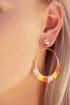 Gele oorbellen kralen, statement oorbellen My Jewellery