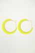 Neon gele oorringen, statement oorbellen my Jewellery