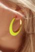 Neon gele oorringen, statement oorbellen my Jewellery
