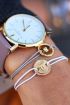 initial tassel armband army