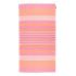 Handdoek strand dun roze wit