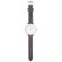 Bruin glitter horloge met zilveren details