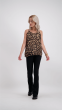 Panterprint top bruin zwart met lagen, tops My Jewellery