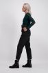 Pantalon zwart met grote riem, Broeken