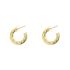 Oorringen open touwpatroon, oorbellen ring klein touwpatroon My Jewellery