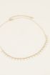 Ketting kleine staafjes, korte ketting My jewellery