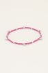 Armband met roze kralen | Kralen armband bij My Jewellery