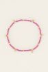 Armband met roze kralen | Kralen armband bij My Jewellery