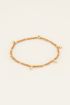 Armband met oranje kralen | Kralen armband bij My Jewellery