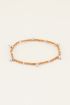 Armband met oranje kralen | Kralen armband bij My Jewellery