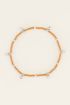 Bracelet with orange beads | Beaded bracelet at My Jewellery