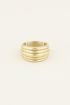 Ring met laagjes | Roestvrijstalen ring my jewellery