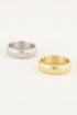 Brede ring schubben | Brede ring | Dames ring My jewellery