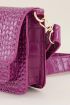 Paarse schoudertas croco print | My Jewellery