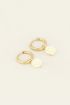 Witte oorbellen roosjes | My Jewellery