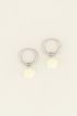 Witte oorbellen roosjes | My Jewellery