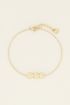 Armband drie bloemetjes | Armbanden | My Jewellery