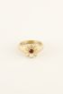 Ring with flower & stone | Rings | My Jewellery