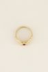 Ring bloem & steentje | Ringen | My Jewellery