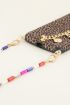Bruin telefoonhoesje met ketting | My Jewellery