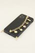 Zwart telefoonhoesje met ketting | My Jewellery