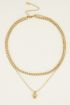 Dubbele schakelketting met slotje | My Jewellery